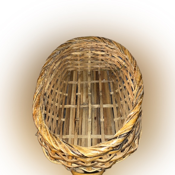 Wooden woven basket for decor - Picture 3 of 12